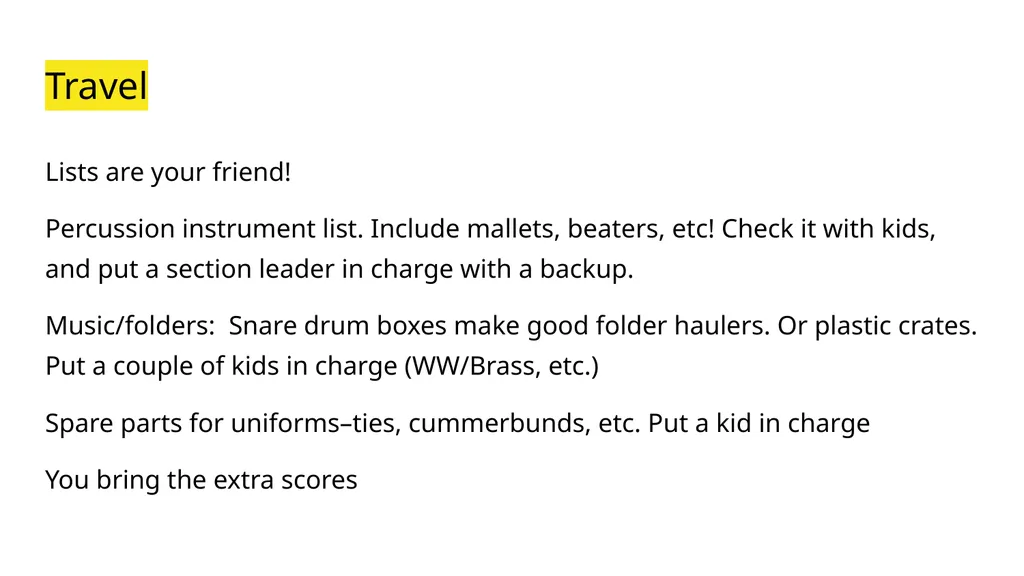 A Session called “Festival Preparation” Because - slide 28 of 32