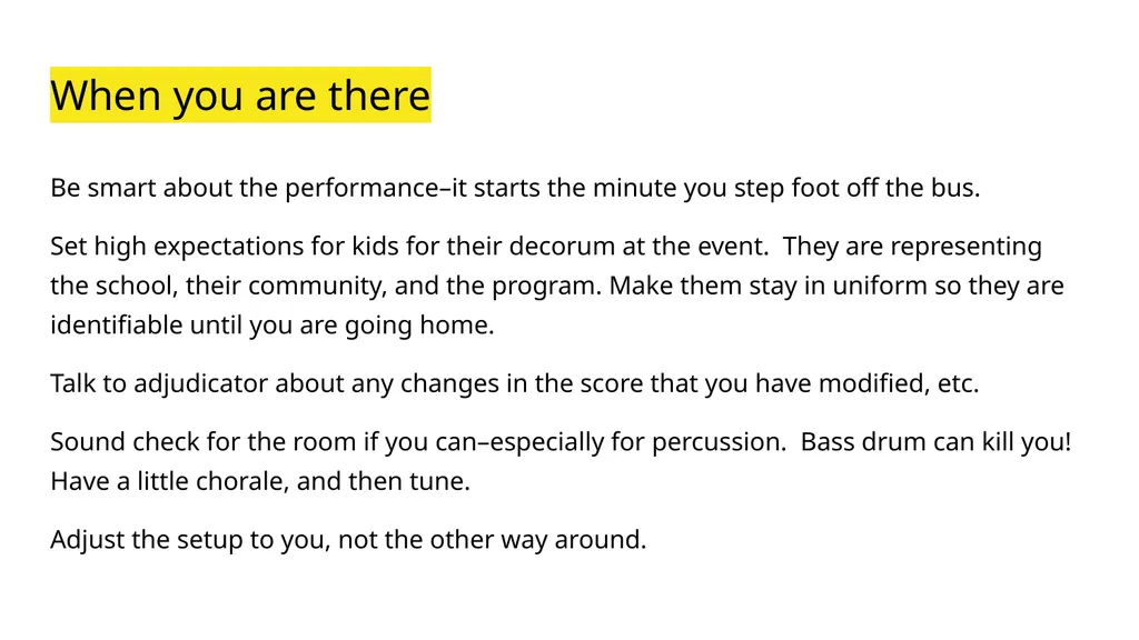 A Session called “Festival Preparation” Because - slide 29 of 32