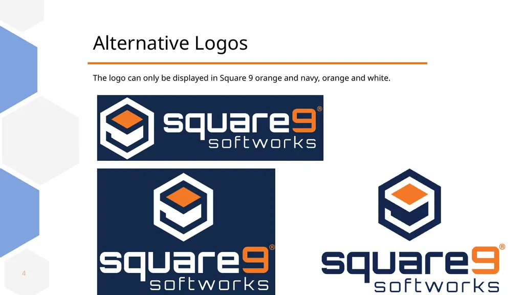 Square 9 Softworks Brand Book 2023 ‹#› Logos ‹#› - slide 4 of 13