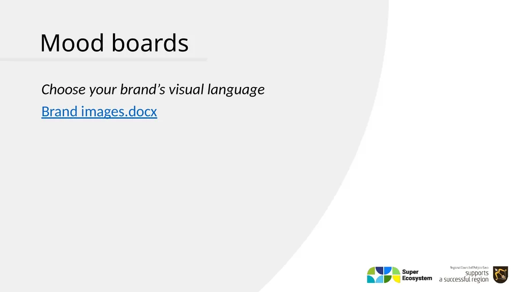 Brand Book – Style Guide YOUR CLUSTER/ECOSYSTEM - slide 20 of 25
