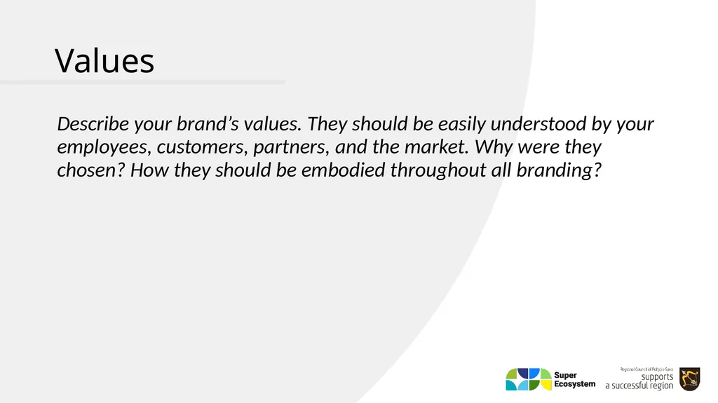 Brand Book – Style Guide YOUR CLUSTER/ECOSYSTEM - slide 6 of 25