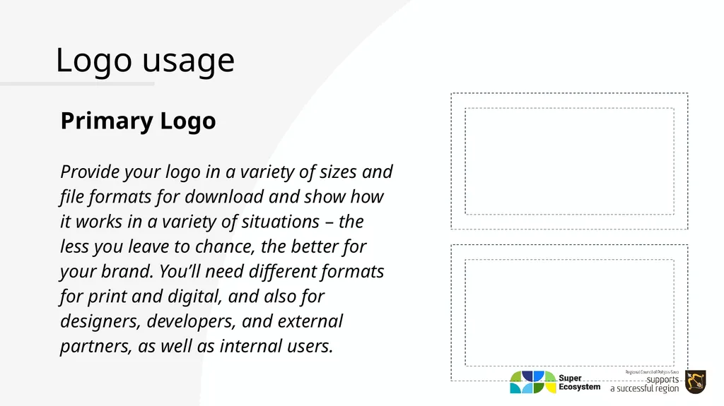 Brand Book – Style Guide YOUR CLUSTER/ECOSYSTEM - slide 15 of 25