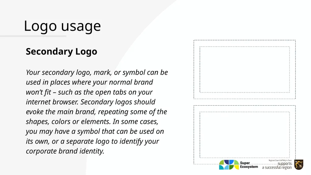 Brand Book – Style Guide YOUR CLUSTER/ECOSYSTEM - slide 16 of 25