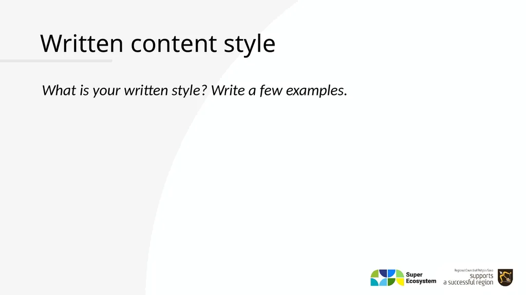 Brand Book – Style Guide YOUR CLUSTER/ECOSYSTEM - slide 13 of 25