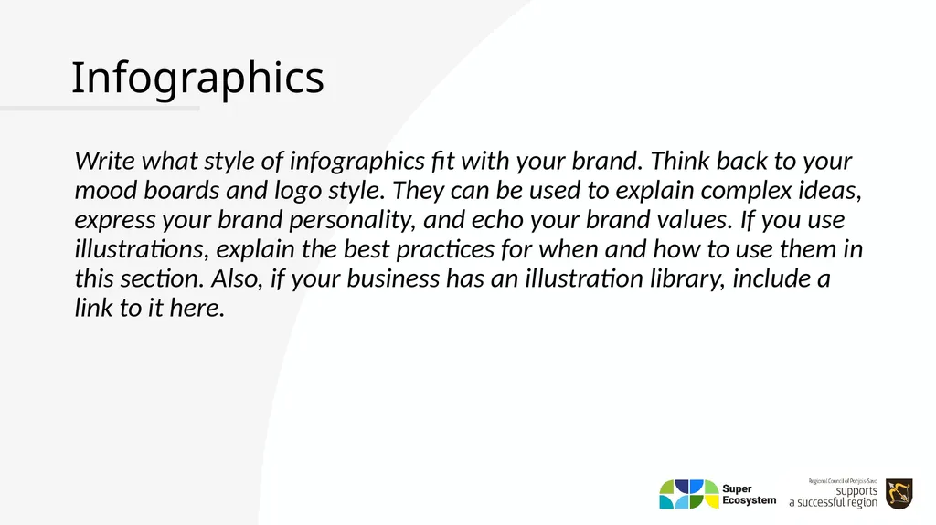 Brand Book – Style Guide YOUR CLUSTER/ECOSYSTEM - slide 22 of 25