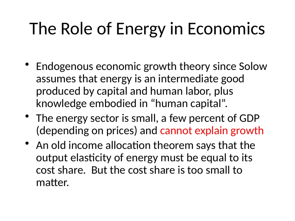 Exergy, Economic Growth and Degrowth Presentation - slide 16 of 39