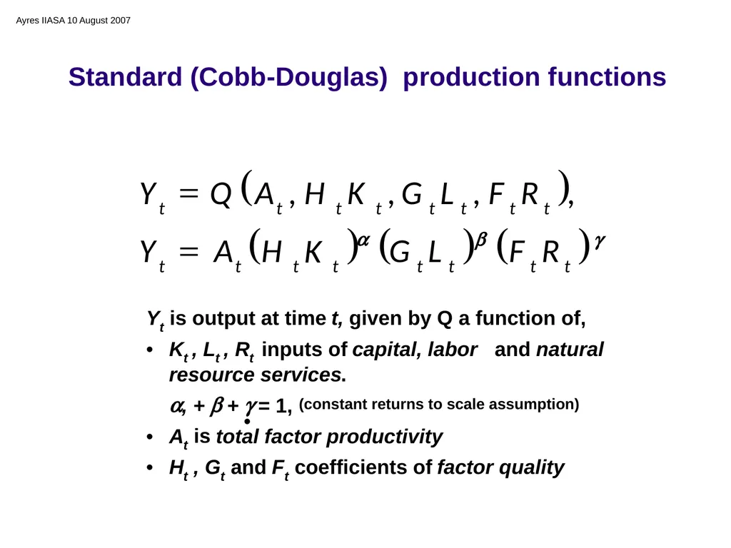 Exergy, Economic Growth and Degrowth Presentation - slide 15 of 39