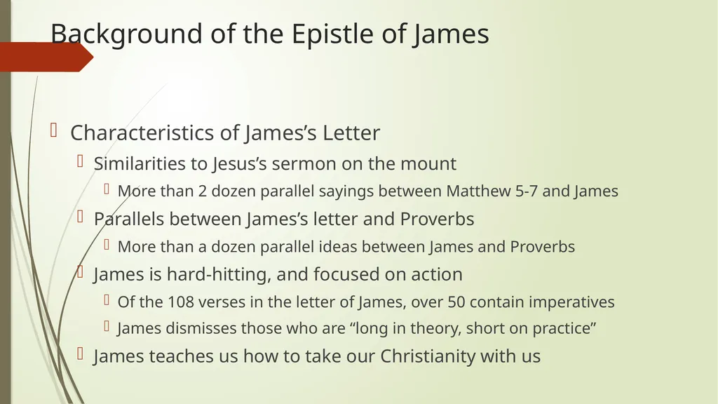 The Study of James - Practical Christianity Lake - slide 30 of 35