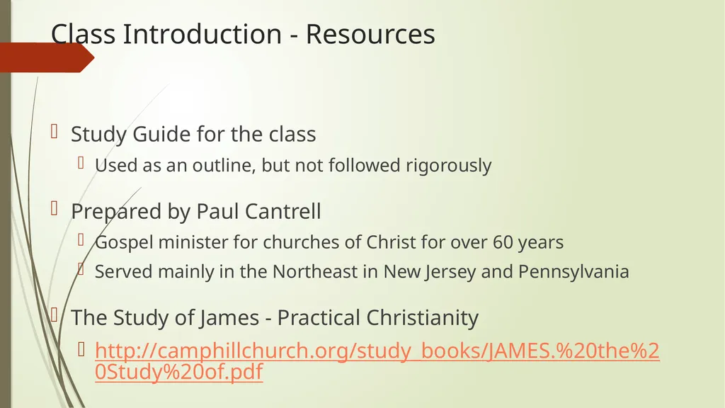 The Study of James - Practical Christianity Lake - slide 2 of 35