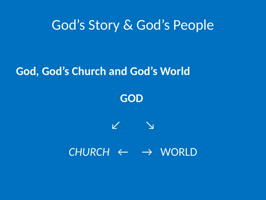 God’s Story & God’s People God’s Story & God’s - slide 14 of 16