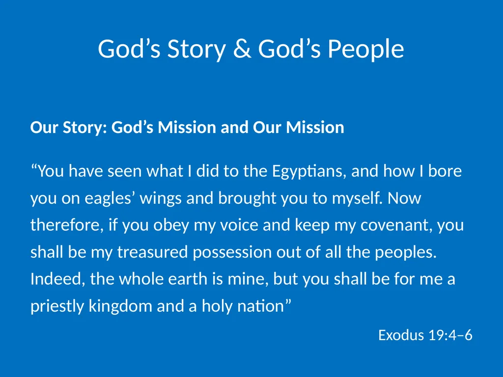 God’s Story & God’s People God’s Story & God’s - slide 4 of 16