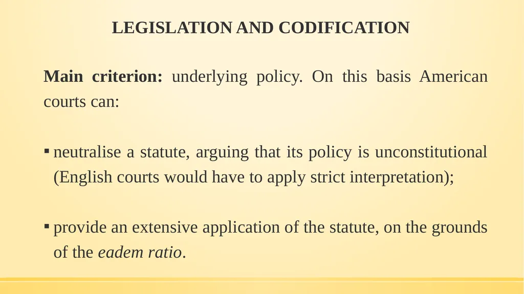 Comparative Law Prof.ssa Letizia Coppo THE COMMON - slide 17 of 21