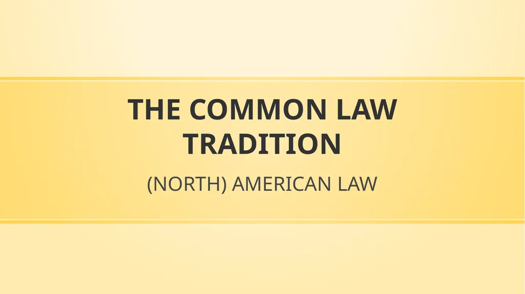 Comparative Law Prof.ssa Letizia Coppo THE COMMON - slide 2 of 21