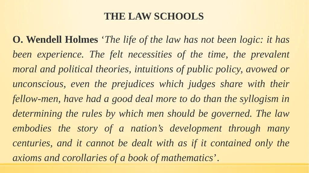 Comparative Law Prof.ssa Letizia Coppo THE COMMON - slide 7 of 21