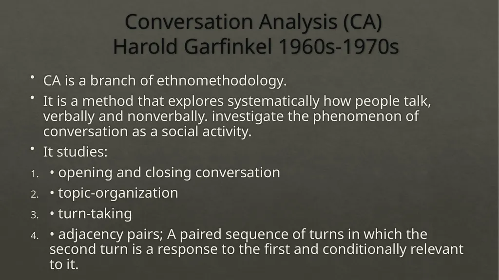Approaches to Discourse Analysis Deborah Schiffrin - slide 10 of 13