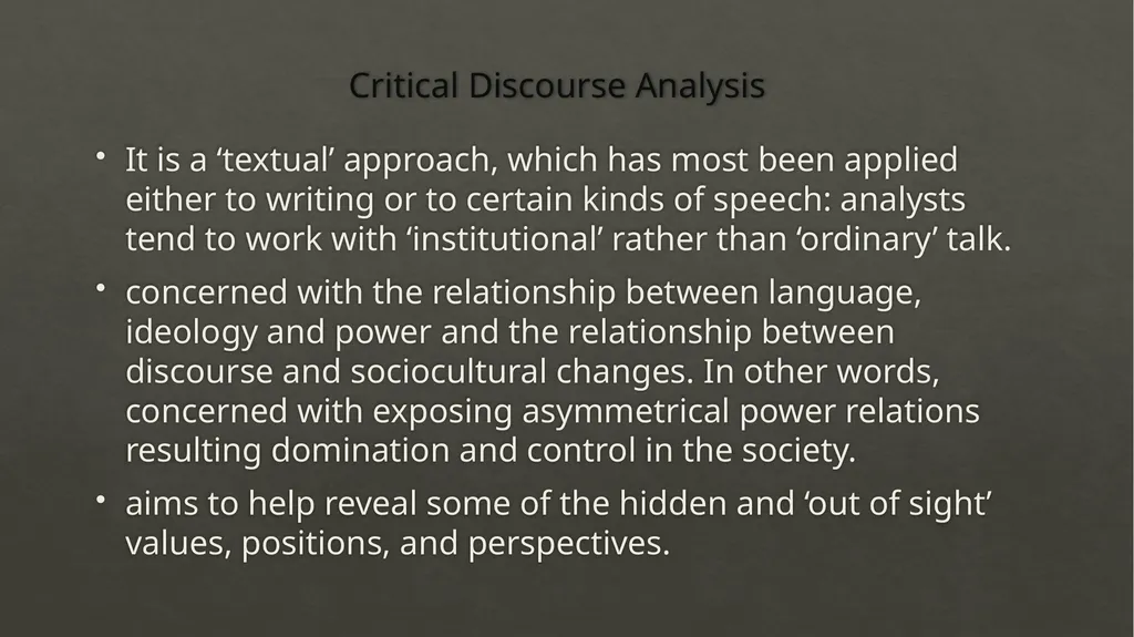 Approaches to Discourse Analysis Deborah Schiffrin - slide 12 of 13