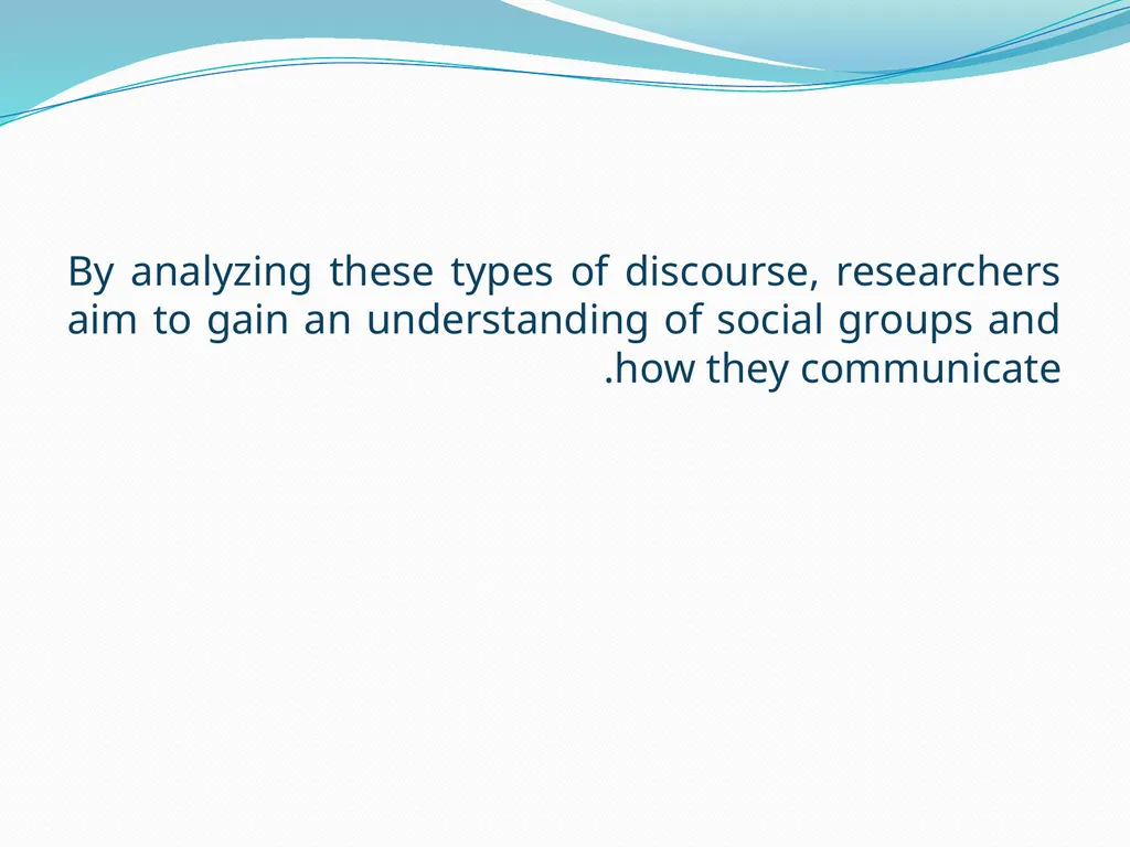 Discourse Analysis An introductory lecture What is - slide 19 of 22