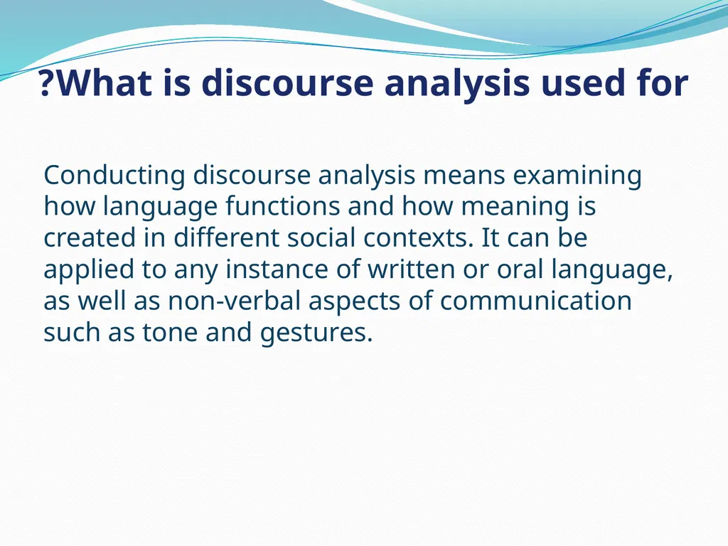 Discourse Analysis An introductory lecture What is - slide 17 of 22