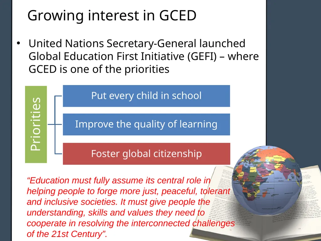 Global Citizenship and New Educational Agenda - slide 4 of 22