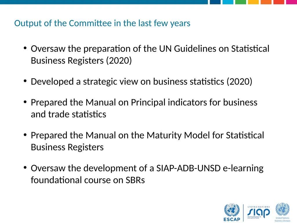 Regional Course on Statistical Business Registers - slide 6 of 22