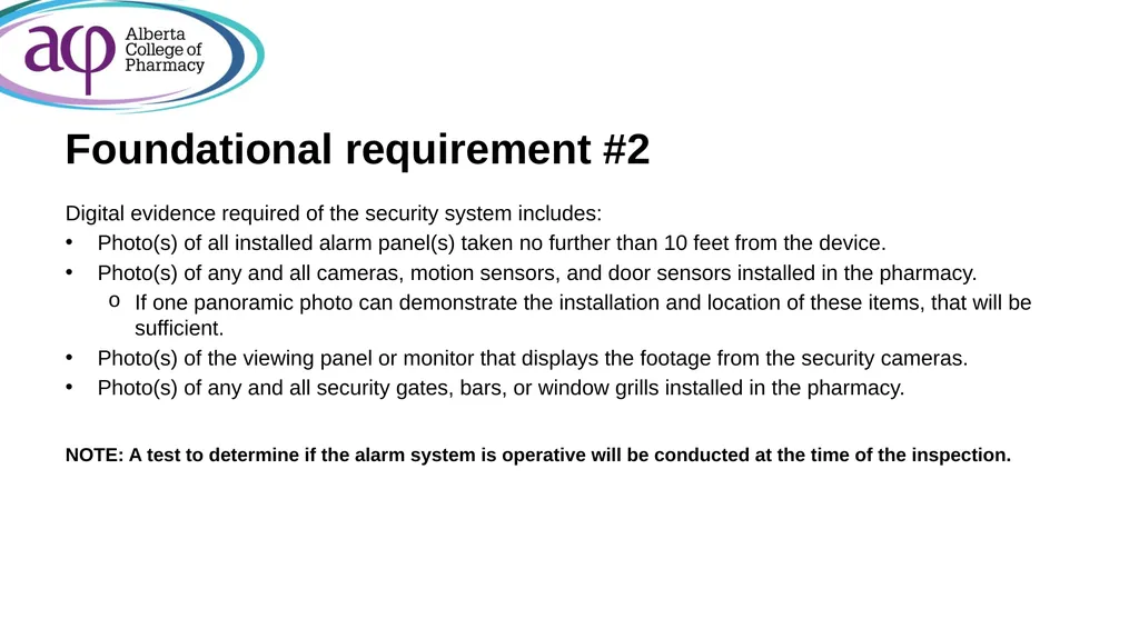 ACP inspections: digital evidence submission - slide 14 of 126
