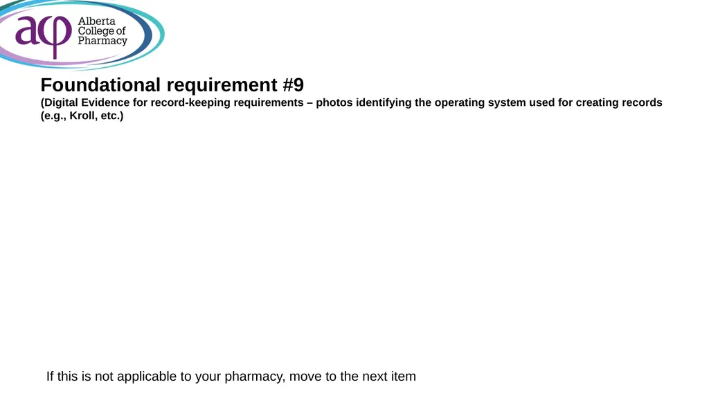ACP inspections: digital evidence submission - slide 70 of 126