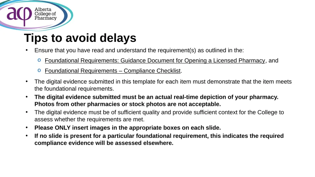ACP inspections: digital evidence submission - slide 3 of 126