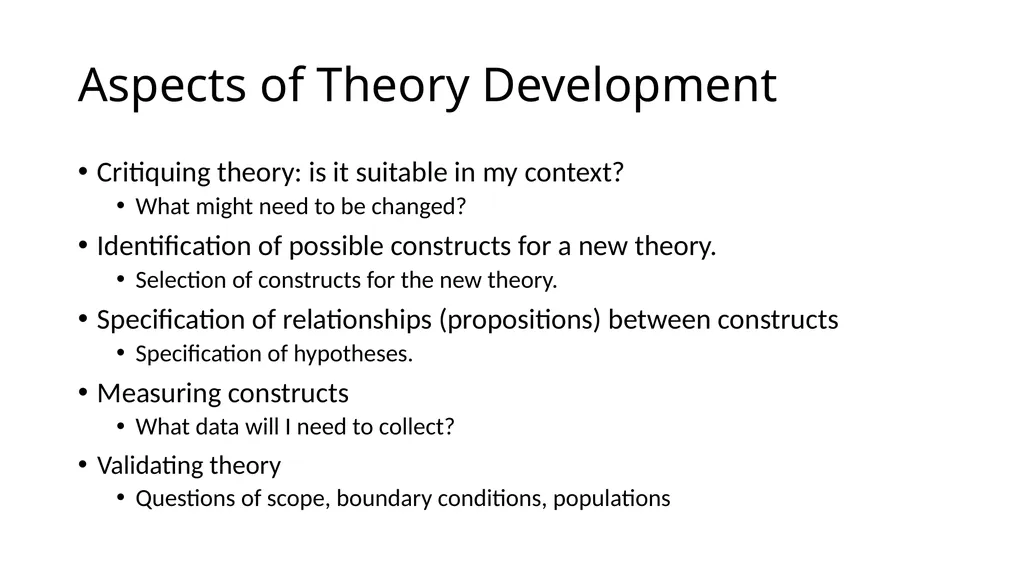 IS8014 Theory & Qualitative IS Research II: - slide 7 of 14
