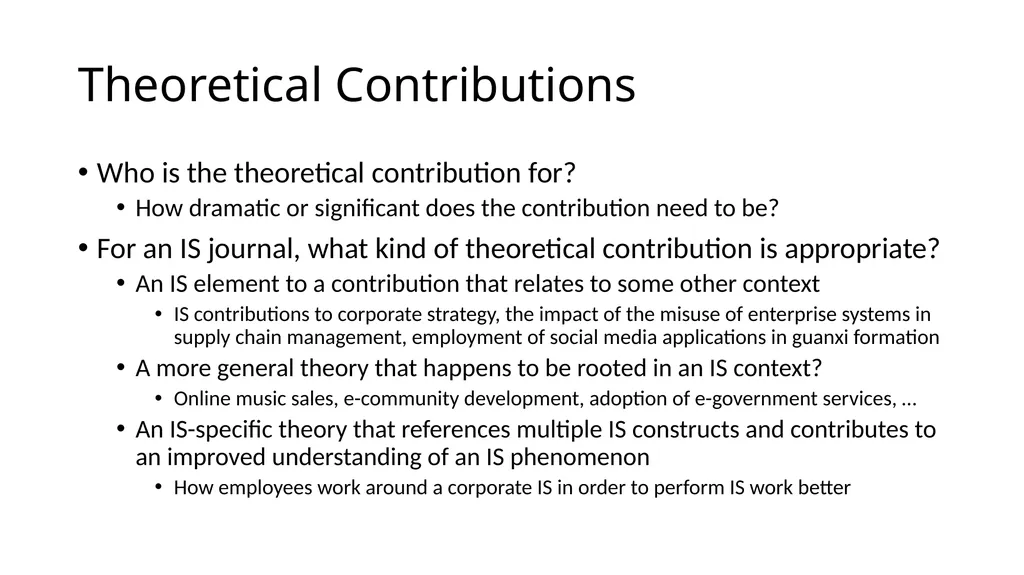 IS8014 Theory & Qualitative IS Research II: - slide 9 of 14
