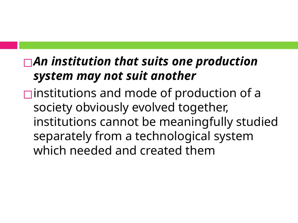ALTERNATIVE INSTITUTIONAL TRAJECTORIES AND THEIR - slide 19 of 19