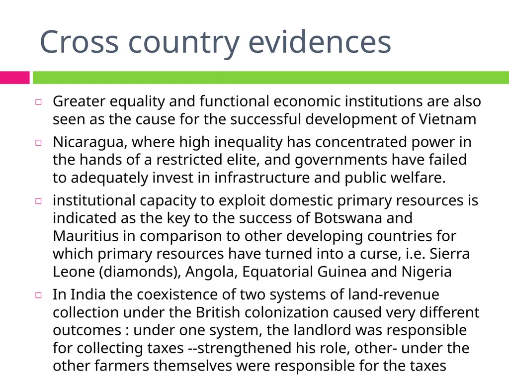 ALTERNATIVE INSTITUTIONAL TRAJECTORIES AND THEIR - slide 8 of 19