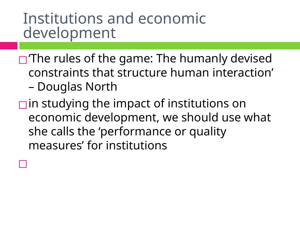 ALTERNATIVE INSTITUTIONAL TRAJECTORIES AND THEIR - slide 10 of 19