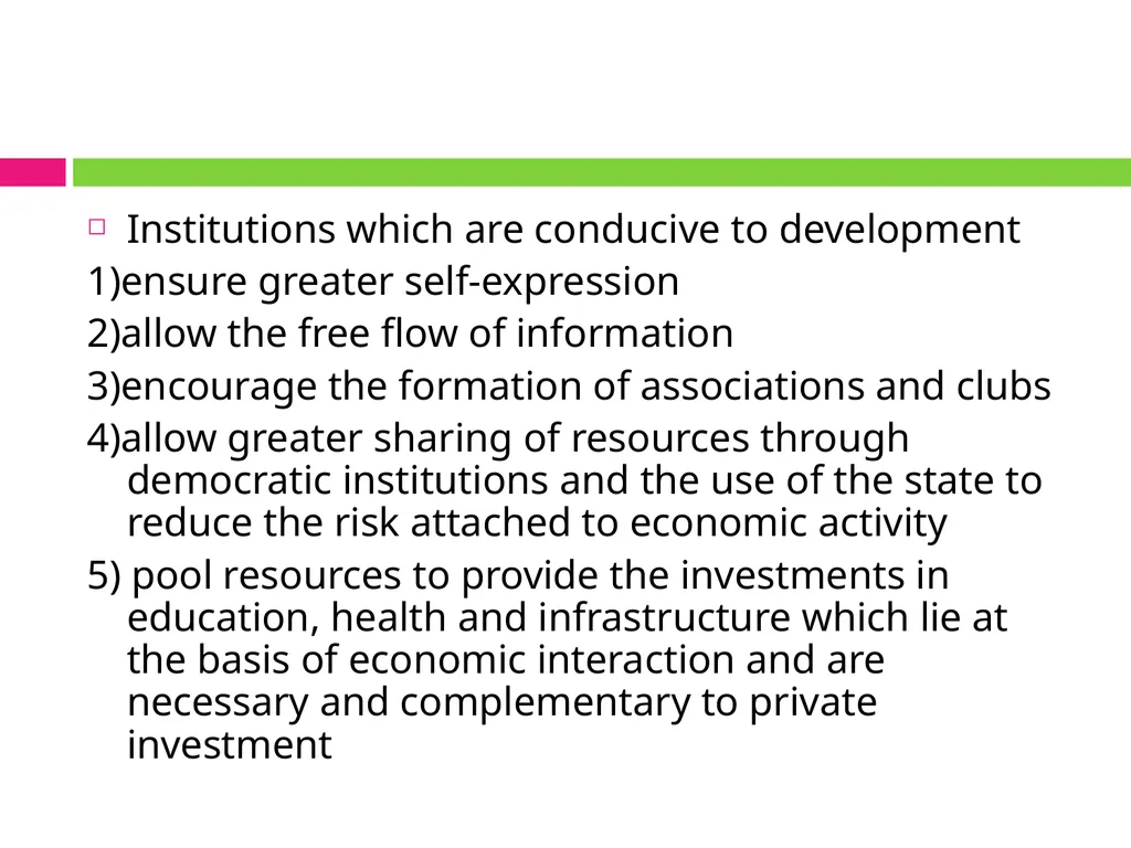 ALTERNATIVE INSTITUTIONAL TRAJECTORIES AND THEIR - slide 9 of 19