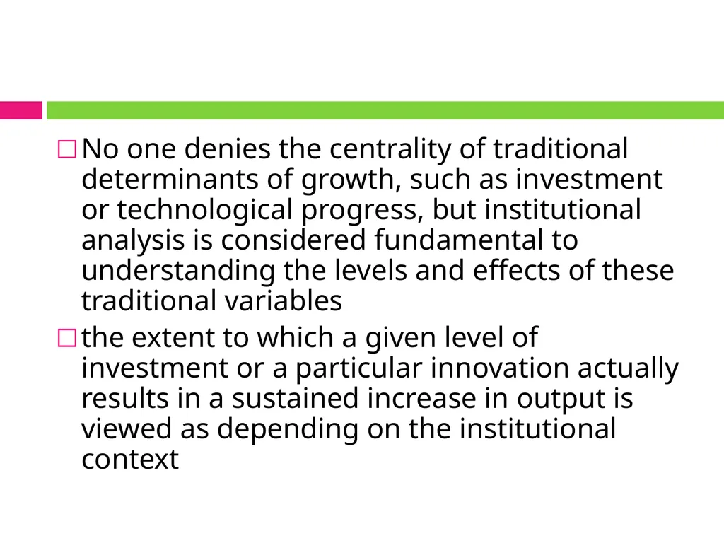 ALTERNATIVE INSTITUTIONAL TRAJECTORIES AND THEIR - slide 13 of 19