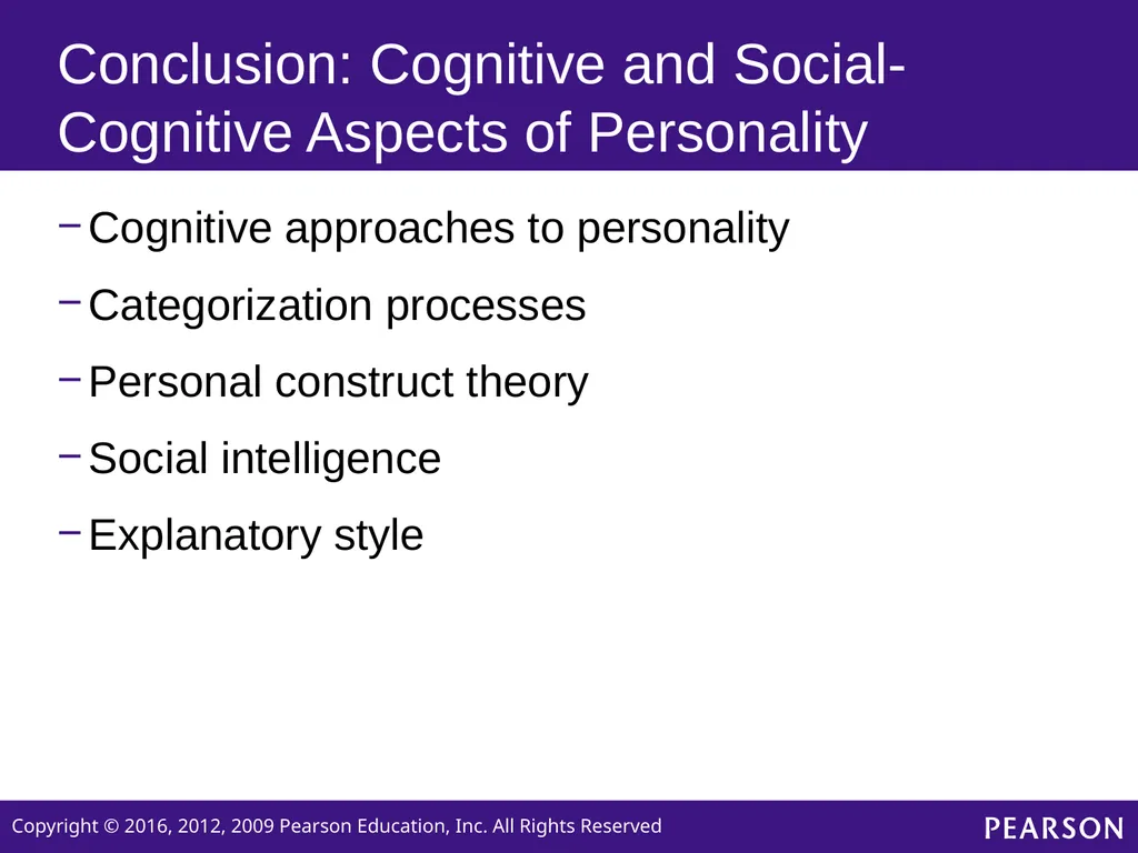 Personality Sixth edition Chapter 7 Cognitive and - slide 35 of 35