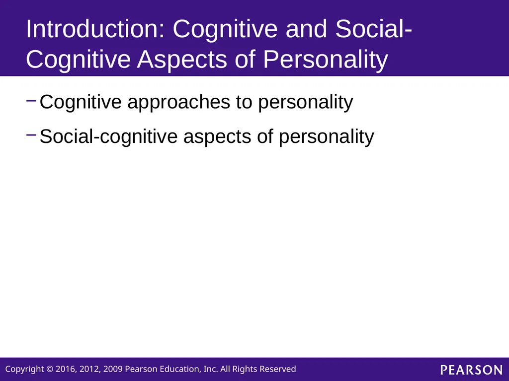 Personality Sixth edition Chapter 7 Cognitive and - slide 6 of 35