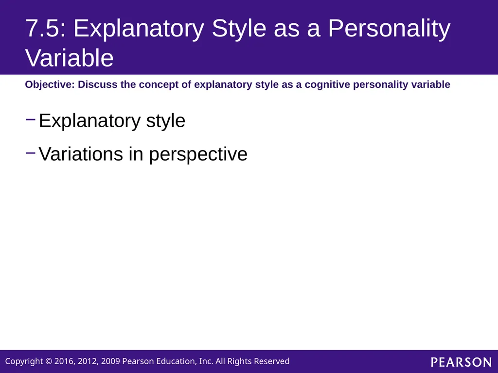 Personality Sixth edition Chapter 7 Cognitive and - slide 22 of 35