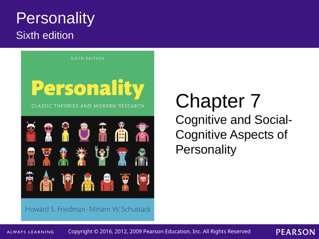 Personality Sixth edition Chapter 7 Cognitive and - slide 1 of 35