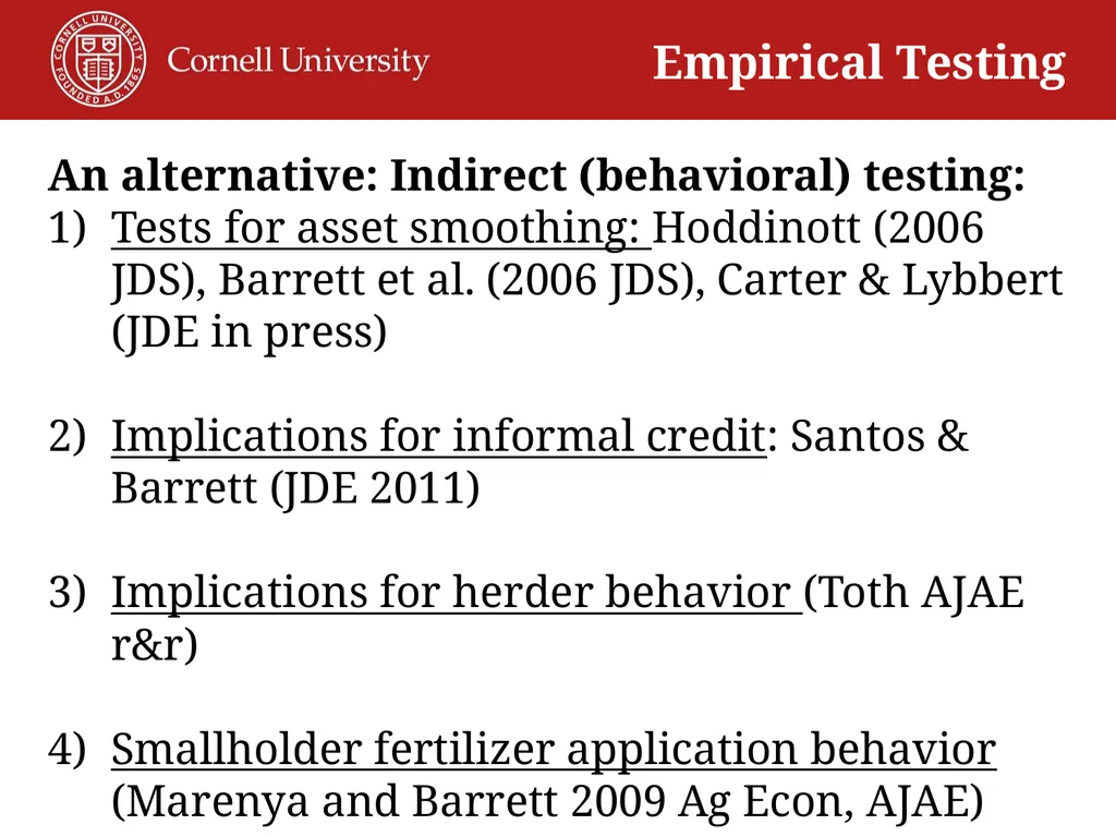 Christopher B. Barrett and Michael R. Carter - slide 12 of 14