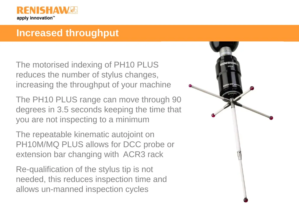 PH10 PLUS motorised indexing heads What is a PH10 - slide 9 of 15
