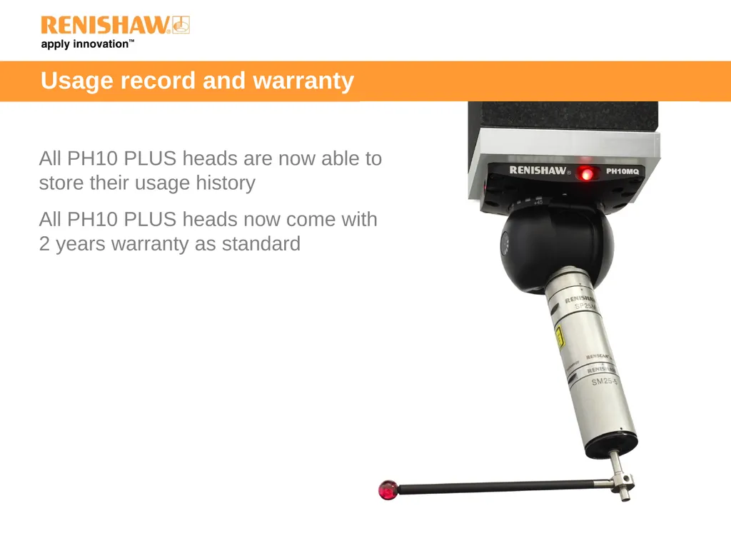 PH10 PLUS motorised indexing heads What is a PH10 - slide 14 of 15