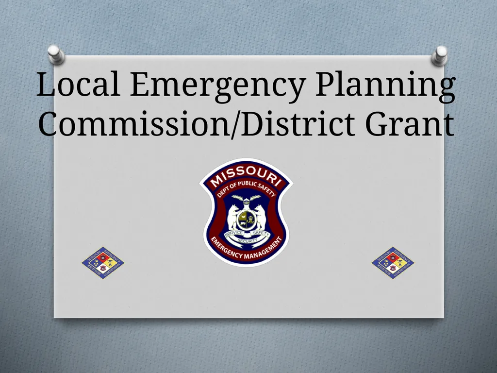 Local Emergency Planning Commission/District Grant - slide 1 of 23