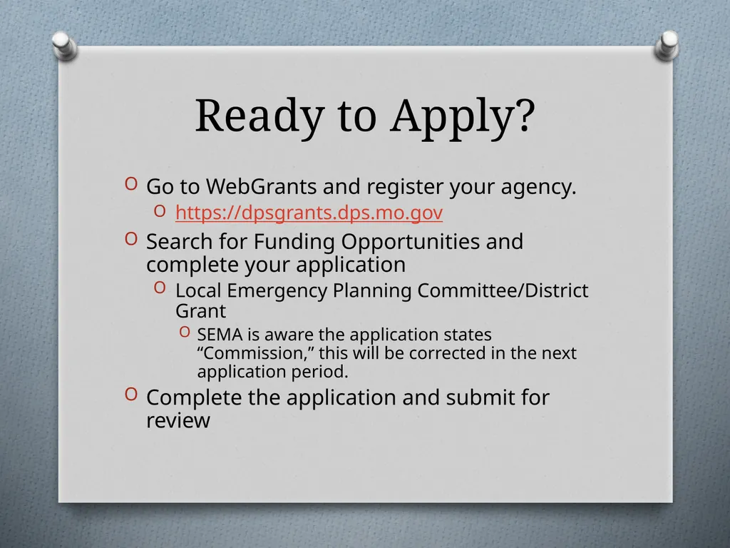 Local Emergency Planning Commission/District Grant - slide 21 of 23
