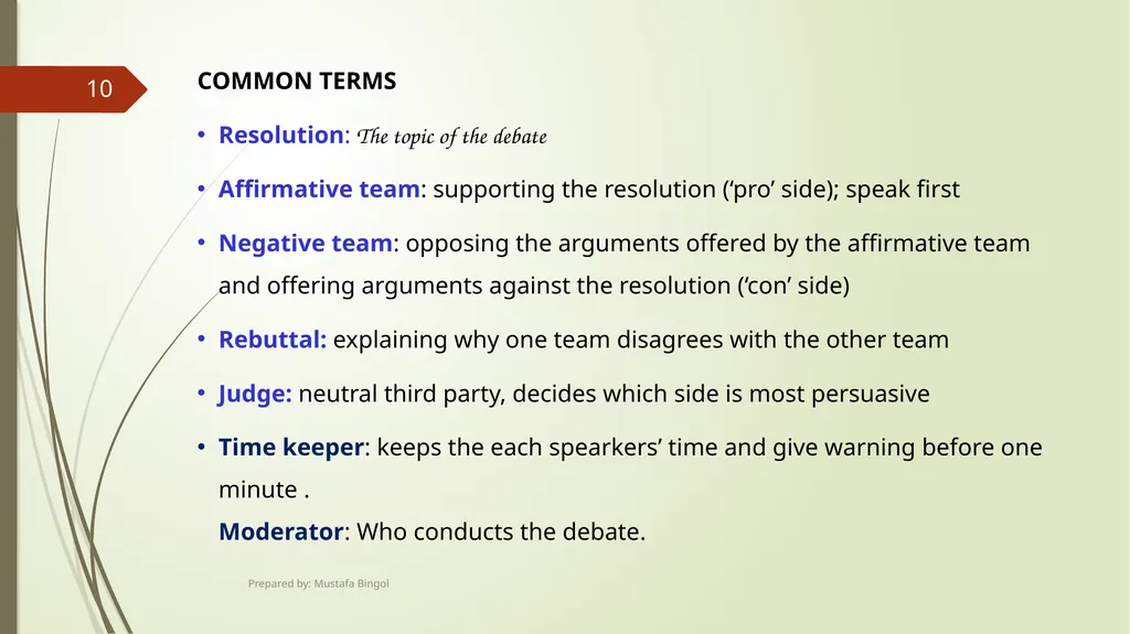 Academic Debate Academic Debate & Critical - slide 10 of 25