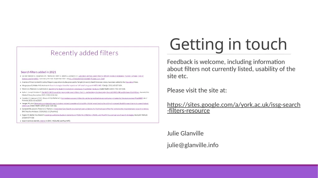 The InterTASC Information Specialists' Sub-Group - slide 8 of 8