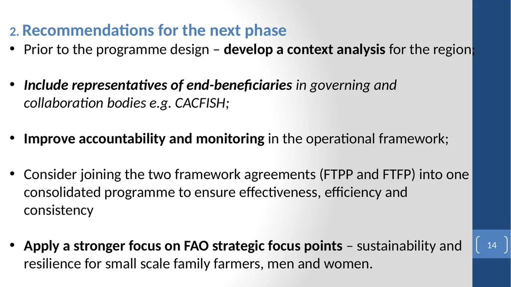 FAO Turkey Partnership Programme (FTPP) FAO Final - slide 14 of 16