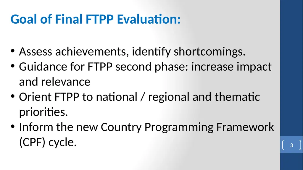 FAO Turkey Partnership Programme (FTPP) FAO Final - slide 3 of 16