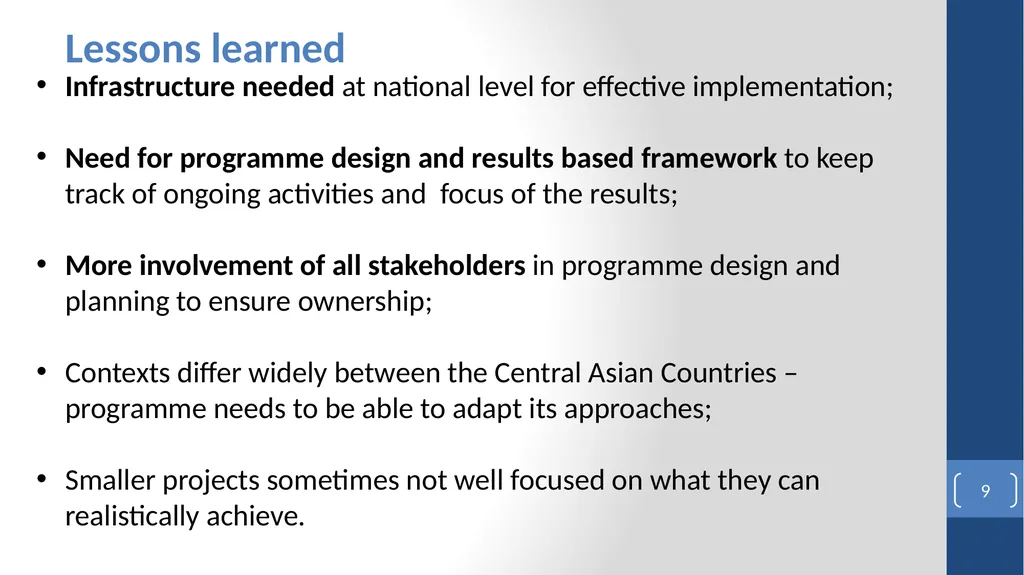 FAO Turkey Partnership Programme (FTPP) FAO Final - slide 9 of 16