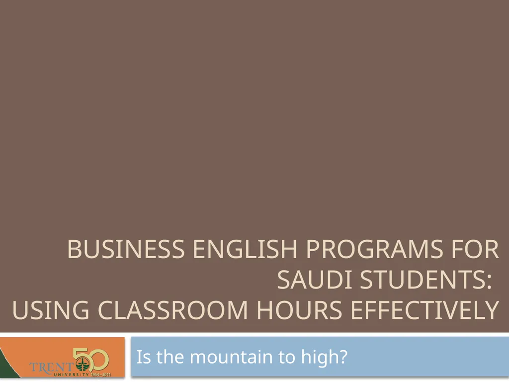 Business English programs for Saudi students: - slide 37 of 44