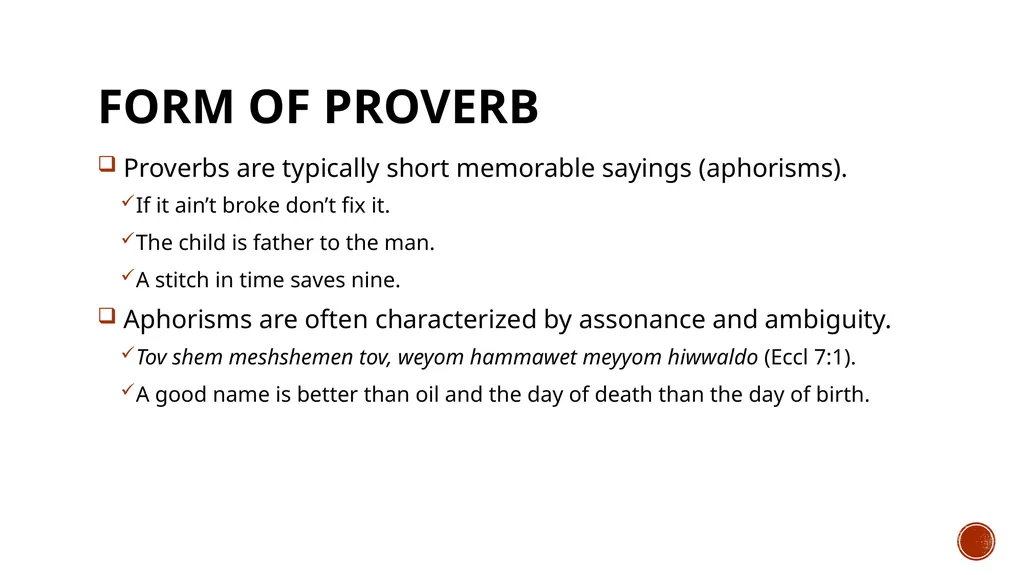 Proverbs August H. Konkel McMcaster Divinity - slide 7 of 9